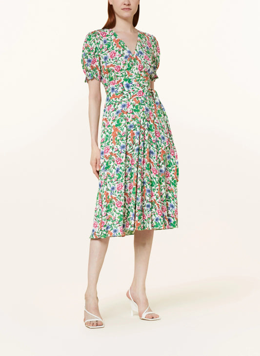 DVF Floral Print Wrap Dress