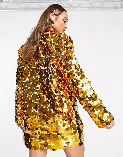 Big Sequin Blazer Dress