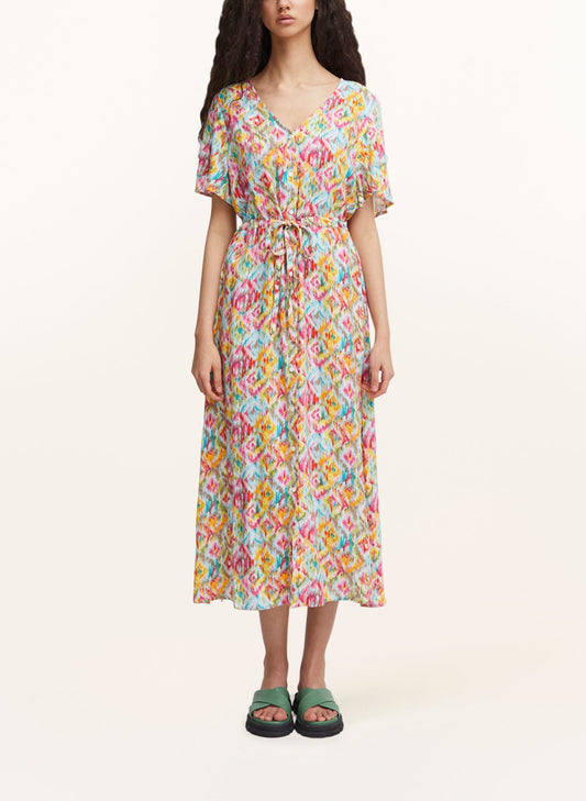 Printed Big Hem Vacation Beach Dress