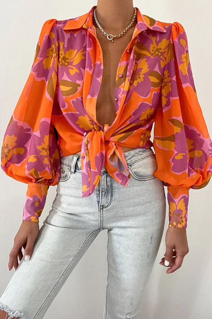 Women Elegant Floral Tops