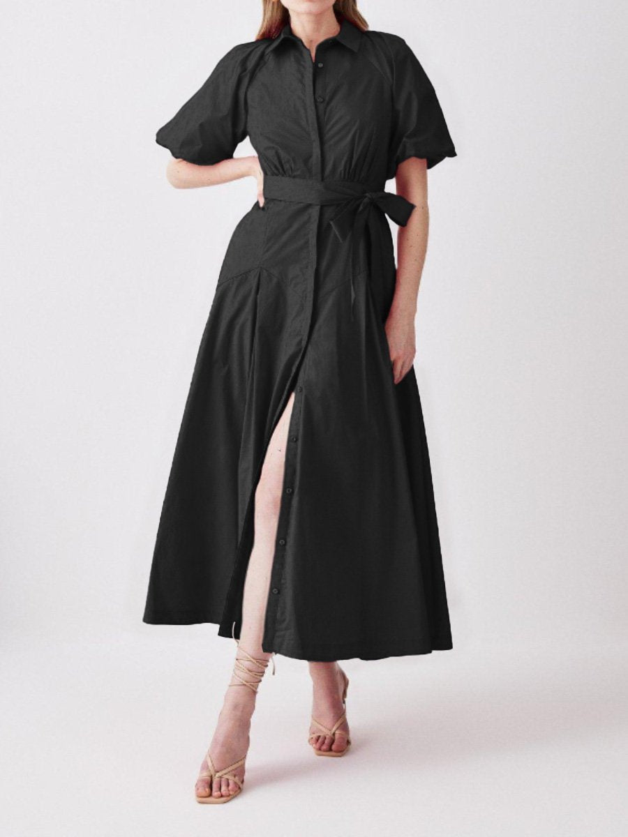 Stunning Casual Midi Shirt Dress