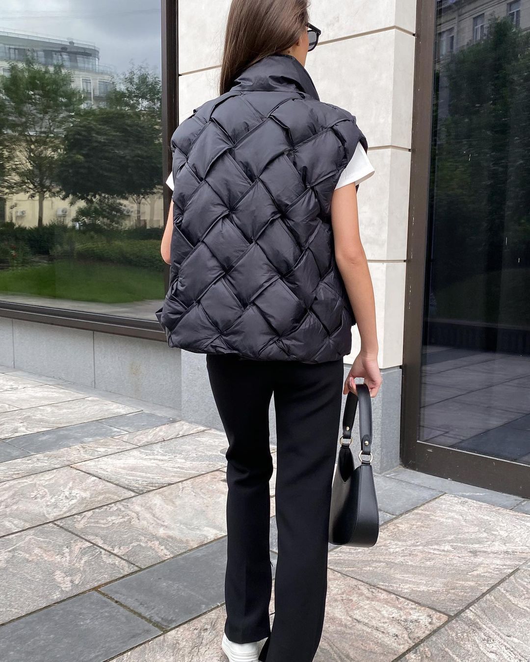 QUILTED VEST WITH DOWN