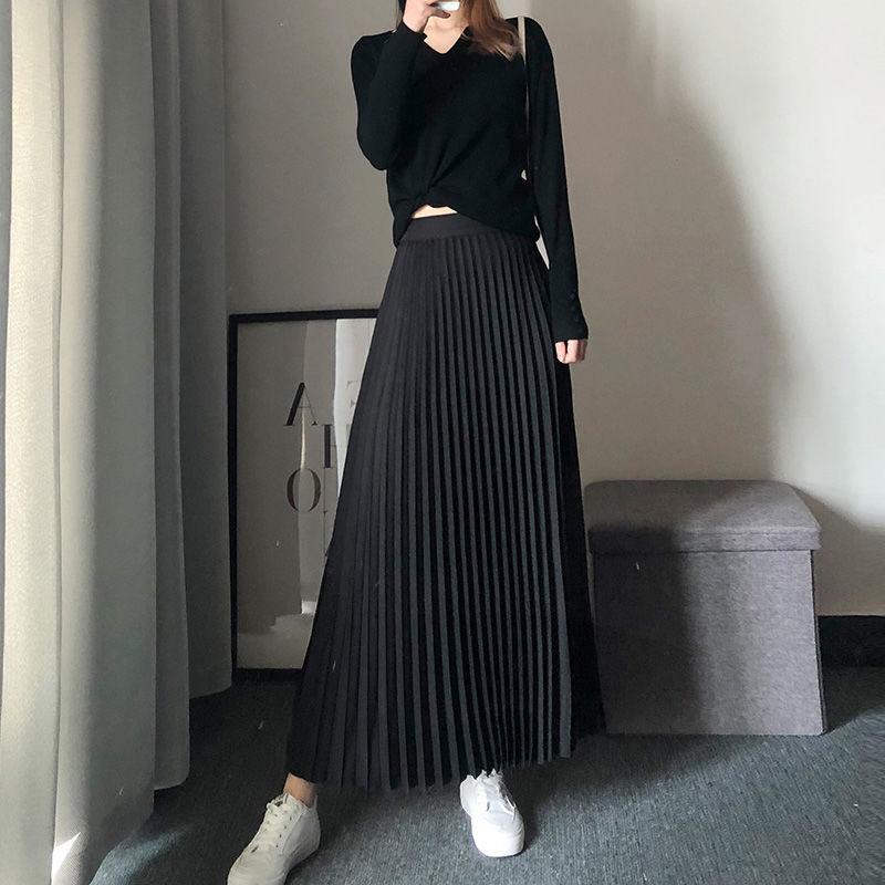 Autumn and winter knitted half-body skirt