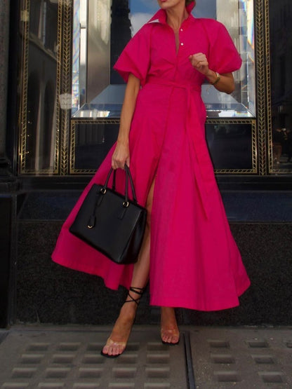 Stunning Casual Midi Shirt Dress