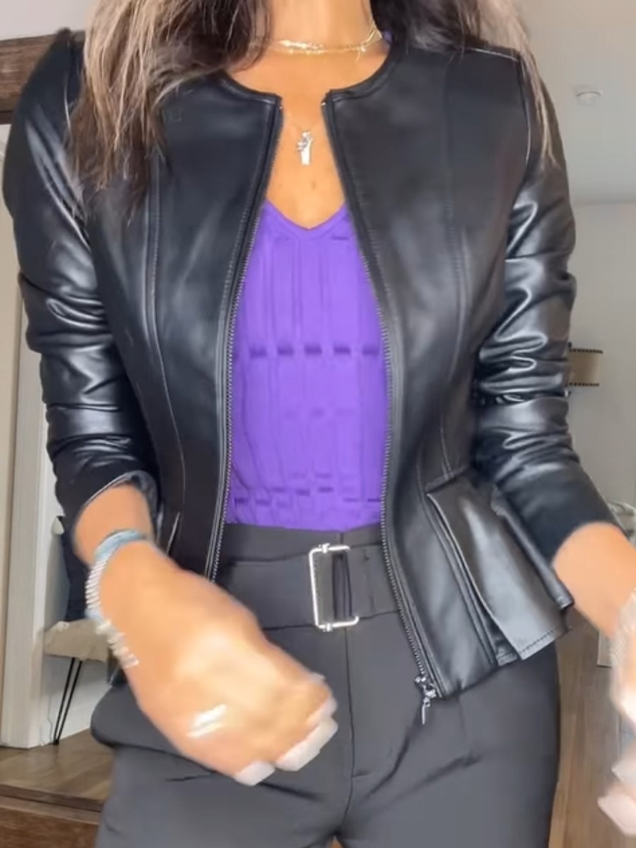 Silm Leather Jacket