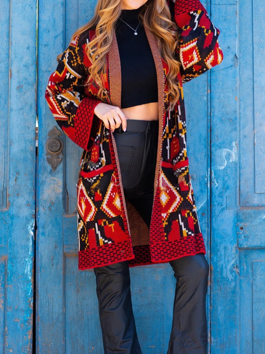 Ethnic Knitted Cardigan