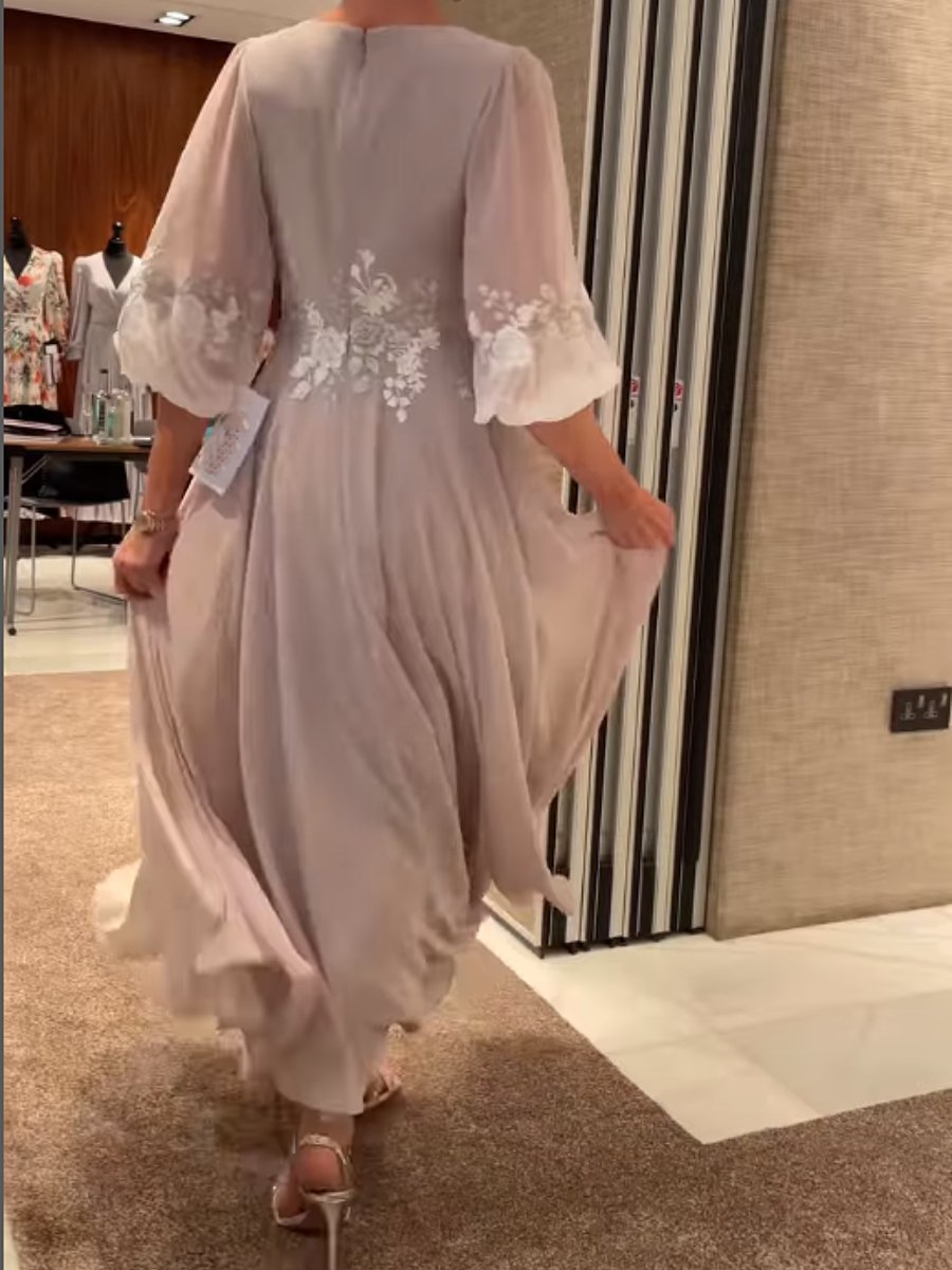 Chiffon Lace Elegant Dress