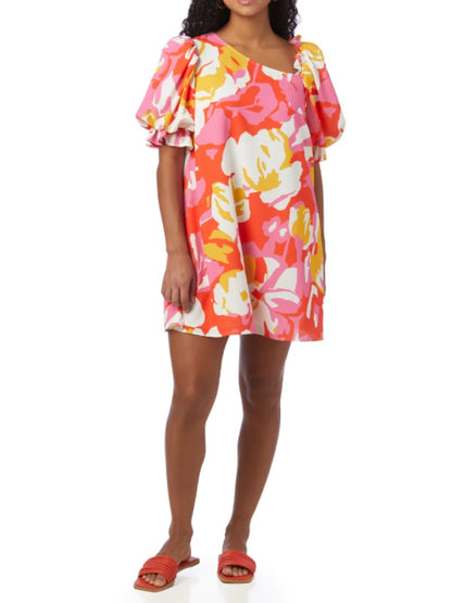 Colorful Printed Design Dress