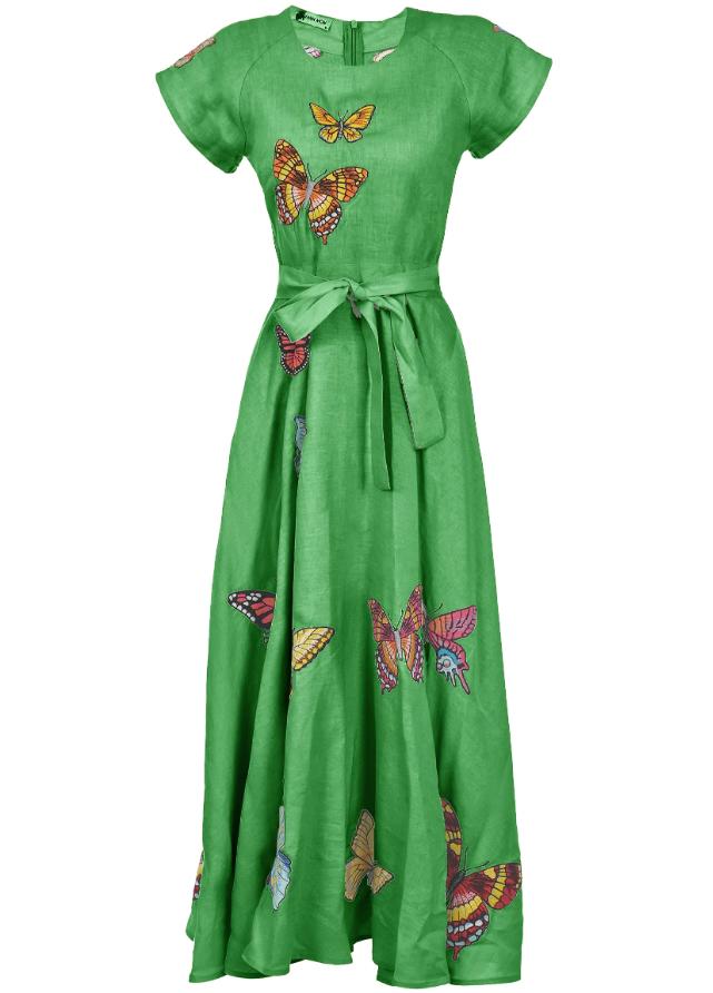 Butterflies Printed Maxi Dress