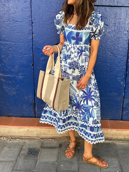 Pretty Summer Blue Dress