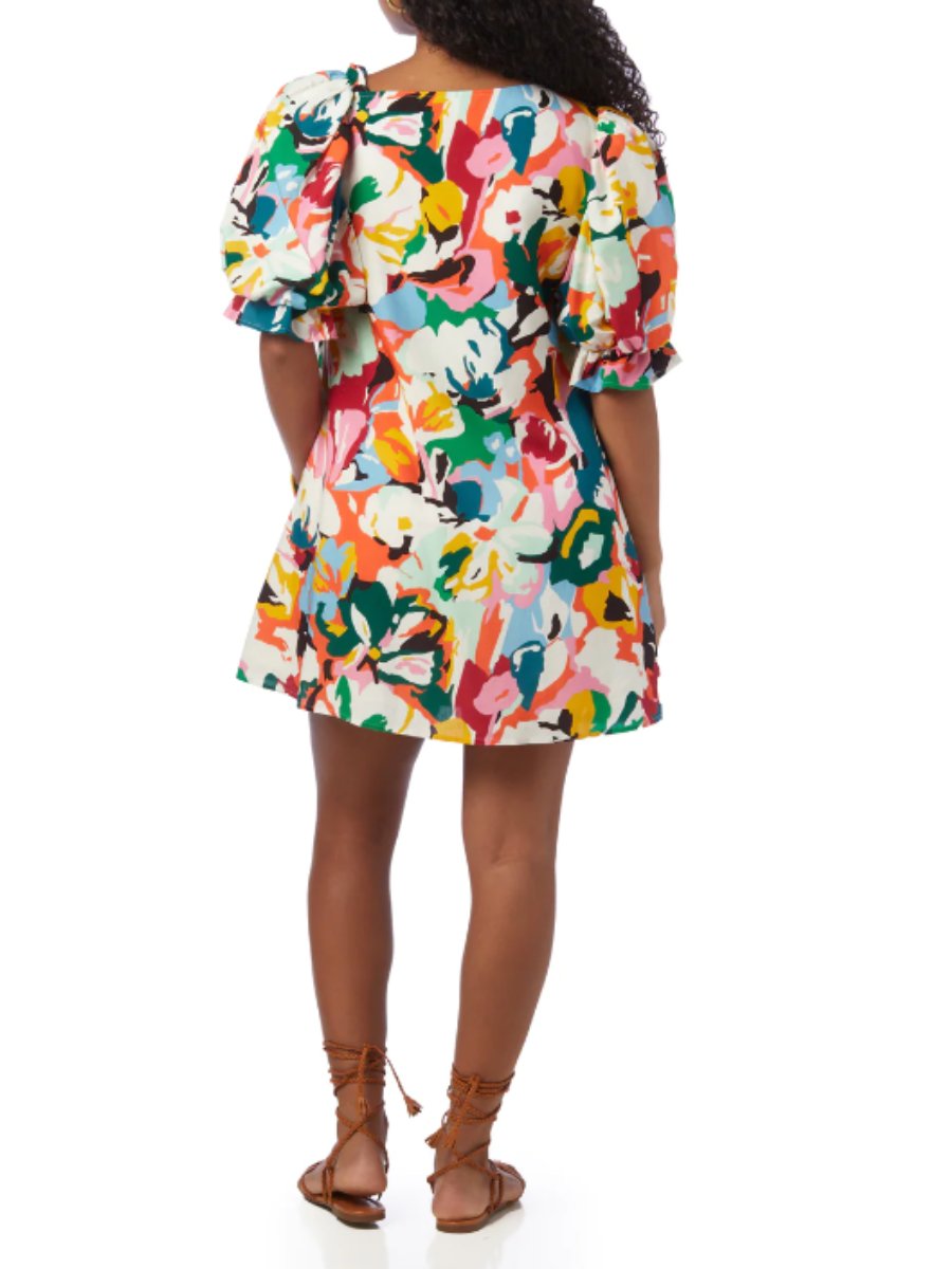 Colorful Printed Design Dress