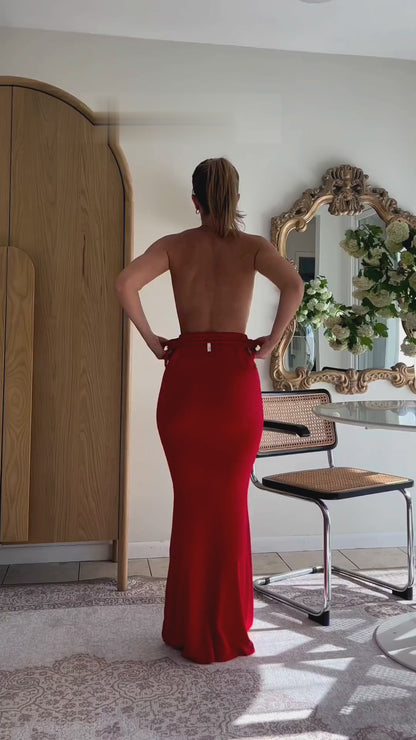 Sexy Elegant Slim Waist Long Skirt