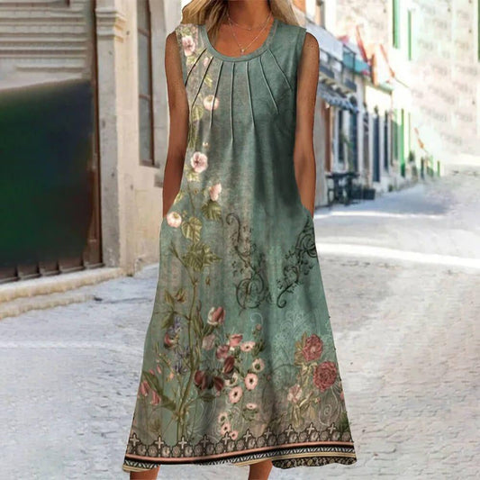 Casual Printing Jersey Dress