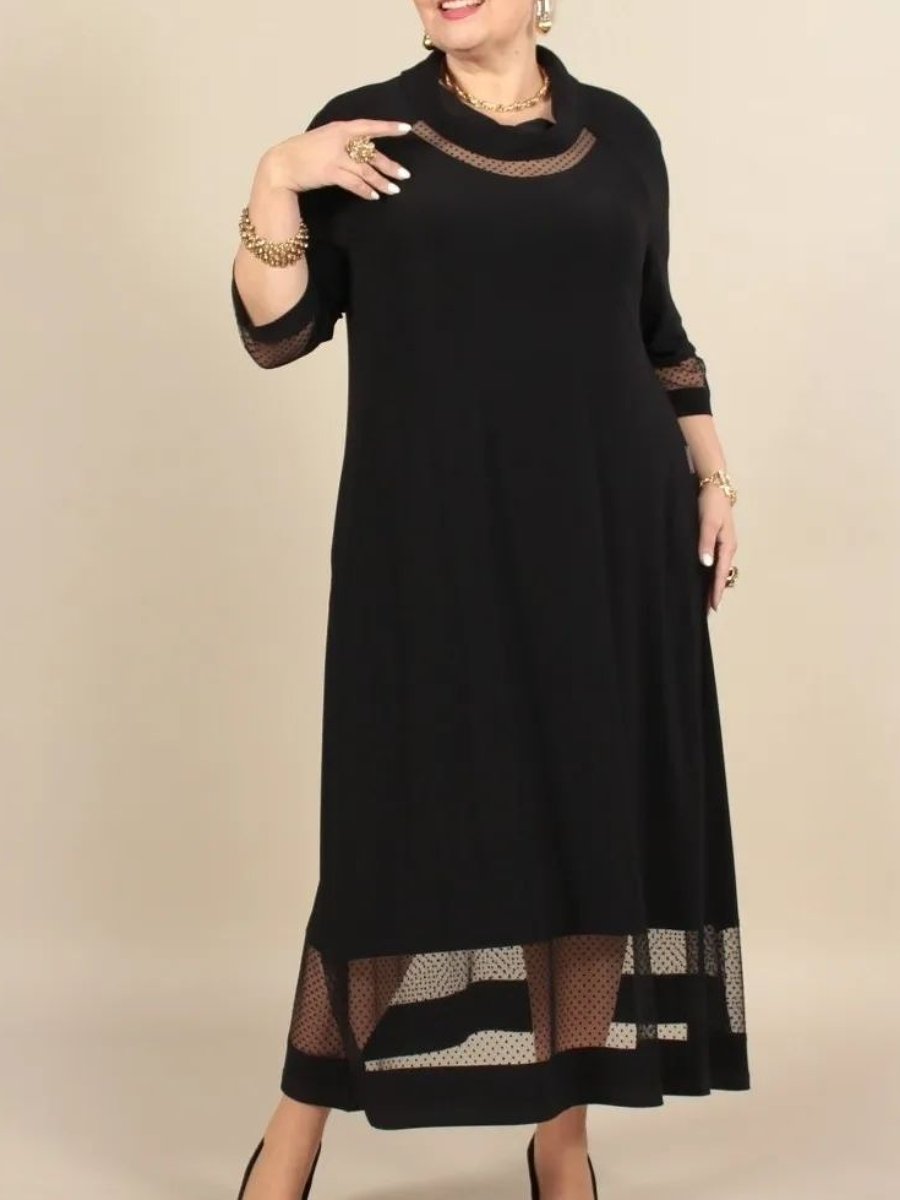 Loose Casual Black Dress